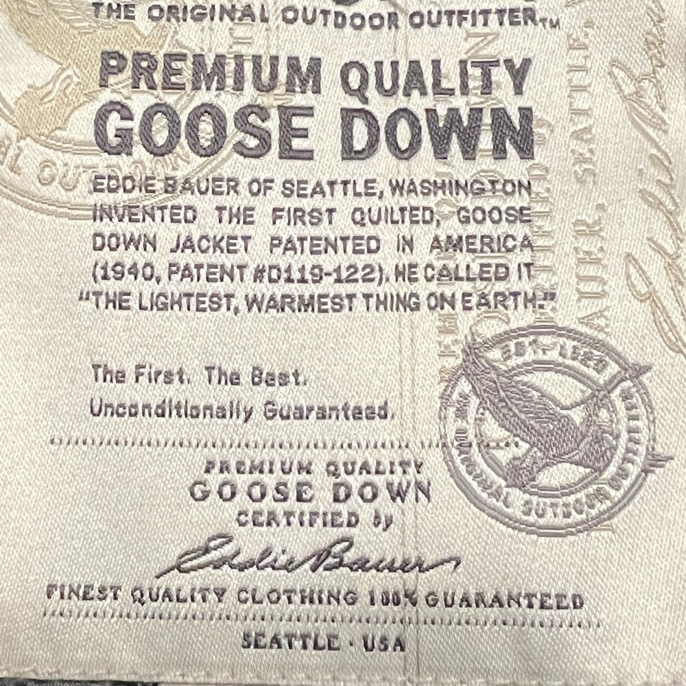 Eddie Bauer Premium Quality Goose Down Vest - Picture 12 of 15